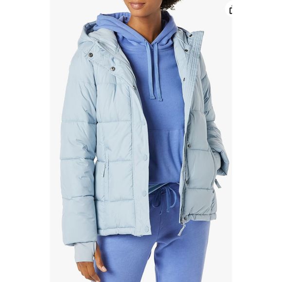 Amazon Essentials Jackets & Blazers - Amazon Essentials  Women's Heavyweight Long-Sleeve Hooded Puffer Coat Size M